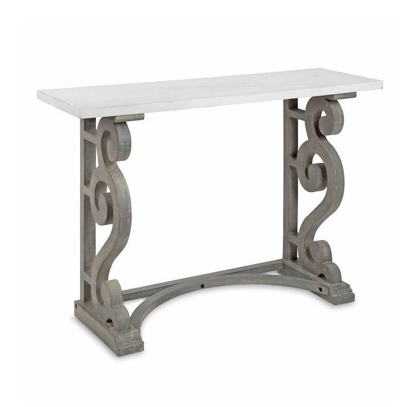 Console rustique en bois massif