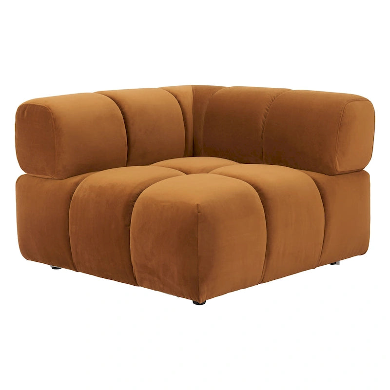 Fauteuil d'angle marron