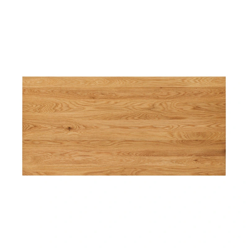Bureau en bois massif avec deux tiroirs à fermeture amortie