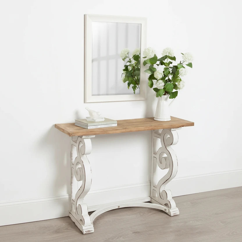 Kate and Laurel Wyldwood Country French Solid Wood Console table